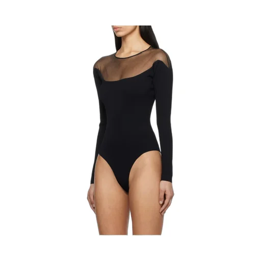 Sheer-Panelled Bodysuit