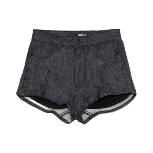 High-Waist Denim Shorts