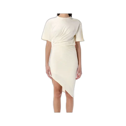 Draped Pierced Midi Dress