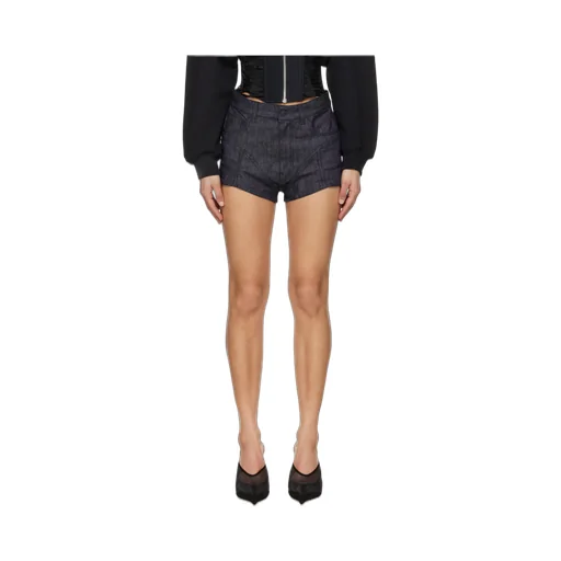 High-Waist Denim Shorts