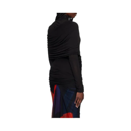 Ruched Turtleneck Top