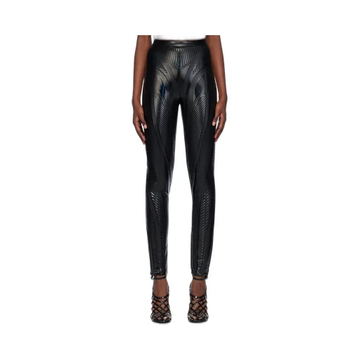 Embossed Detail Casual Pants