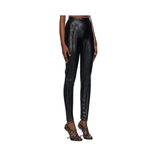 Embossed Detail Casual Pants