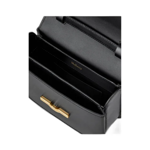 Logo Engraved Foldover Top Shoulder Bag
