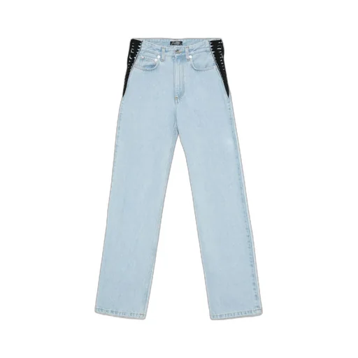Lace-Up Denim Jeans