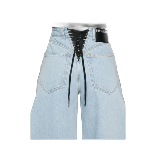 Lace-Up Wide Leg Jeans