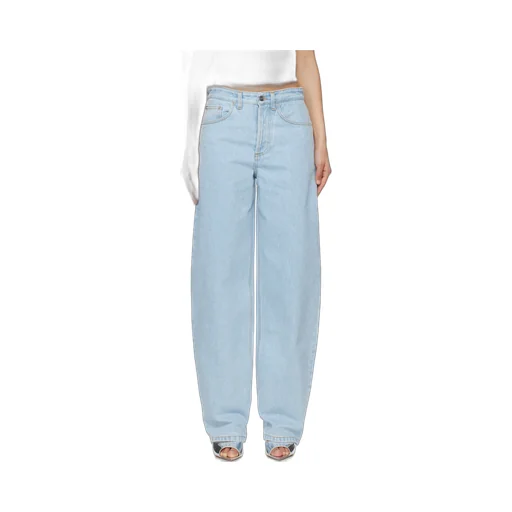 Lace-Up Wide Leg Jeans