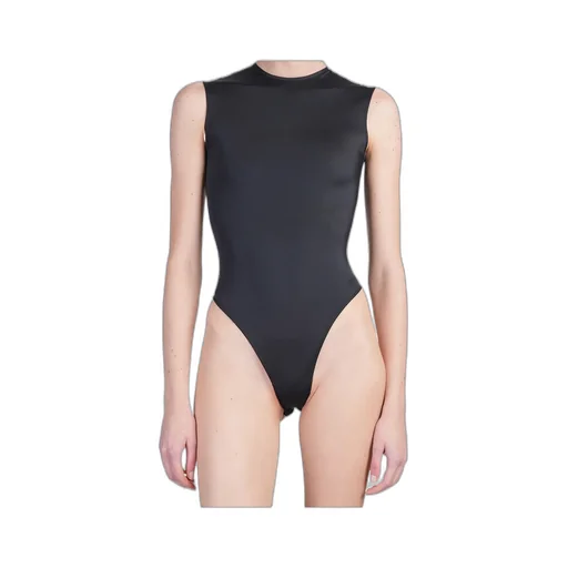 Logo-Embossed Sleeveless Bodysuit