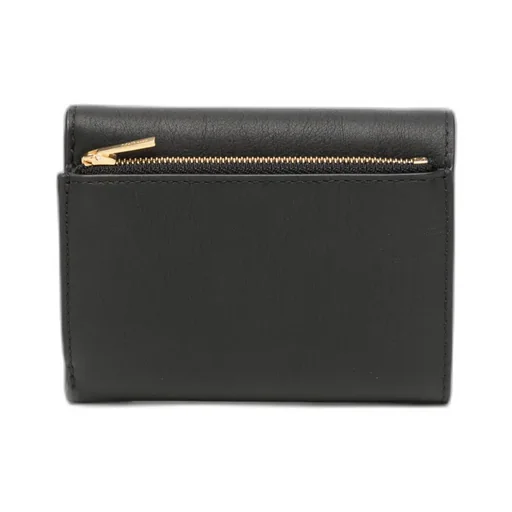 M Zipped Tri-Fold Leather Wallet