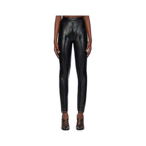 Embossed Detail Casual Pants