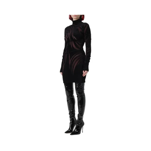 Sheer Chenille Minidress