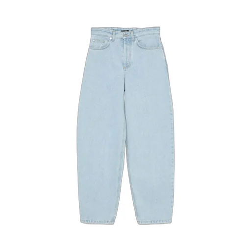 Lace-Up Wide Leg Jeans