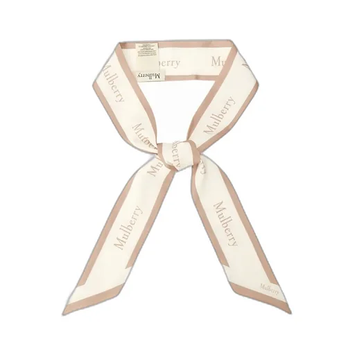 Logo-Border Skinny Scarf