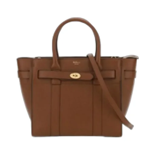 Bayswater Logo Detailed Zipped Small Tote Bag