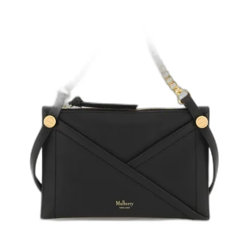 M Zipped Leather Shoulder Bag