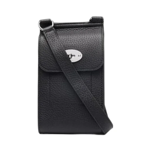 Anthony Grained-Leather Crossbody Bag