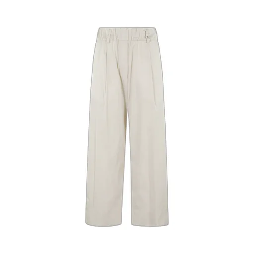Cotton Straight-Leg Trousers