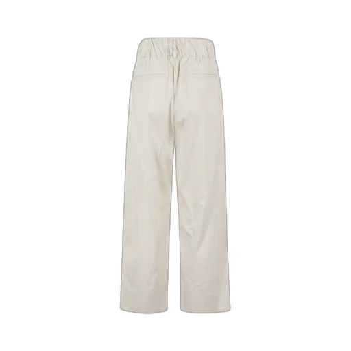 Cotton Straight-Leg Trousers