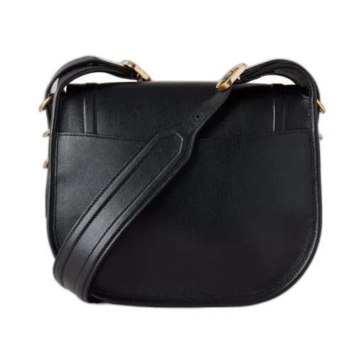 Logo-Plaque Leather Satchel Bag