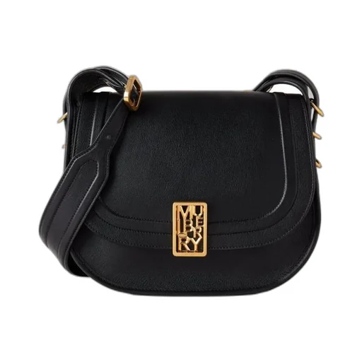 Logo-Plaque Leather Satchel Bag