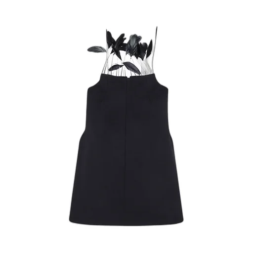 Feather-Detail Top