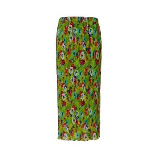 All-Over Printed Pleated Mini Skirt