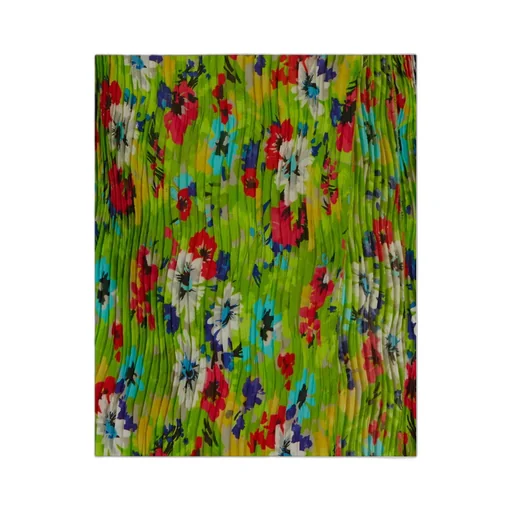 All-Over Printed Pleated Mini Skirt