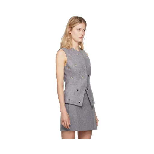 Eyelet-Detail Vest