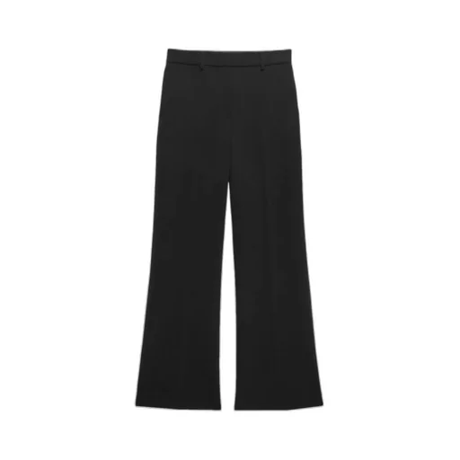 High-Waisted Straight Leg Trousers