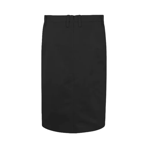 Midi Zip-Front Pencil Skirt