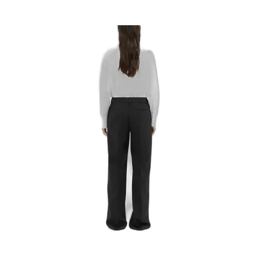 High-Waisted Straight Leg Trousers