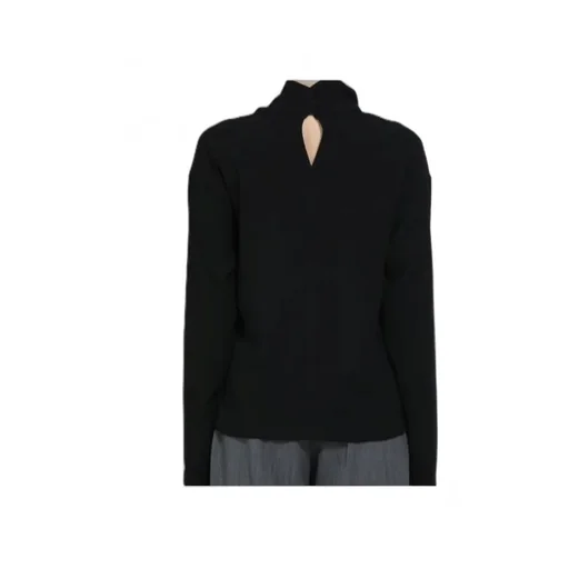 Long Sleeve Top With Lace Inset