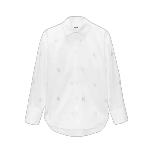 Embellished Curved Hem Shirt