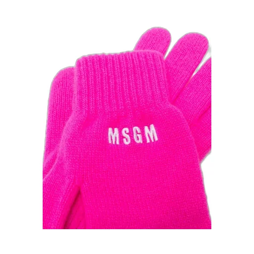 Embroidered-Logo Knitted Gloves