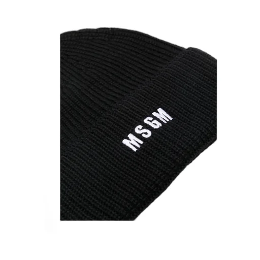 Logo-Embroidered Turn-Up Brim Beanie Hat