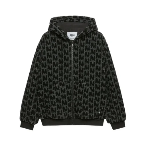 Towelled Finished Zipped Hoodie