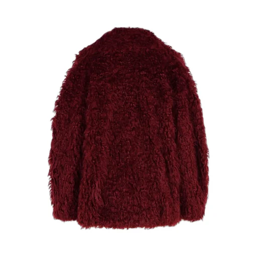 Long-Sleeved Single-Breasted Frayed Jacket