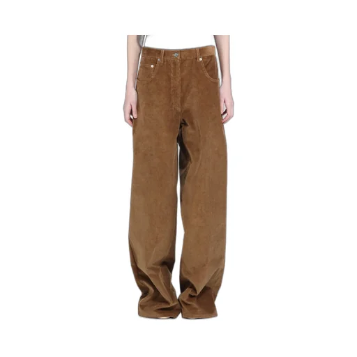 Wide-Leg Velvet Trousers