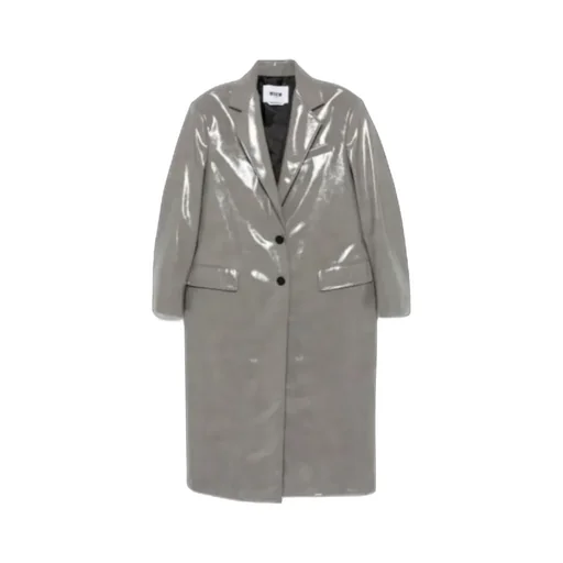 Faux-Leather Coat