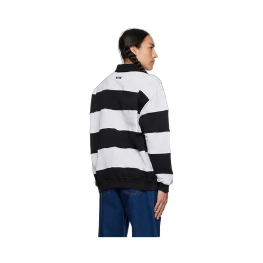 Striped Long Sleeve Polo Shirt