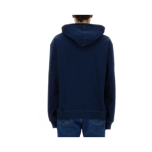 Logo Embroidered Drawstring Hoodie