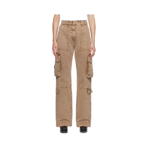 Cargo-Pocket Straight-Leg Jeans