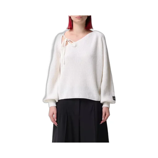 Tie-Detailed Knit Jumper