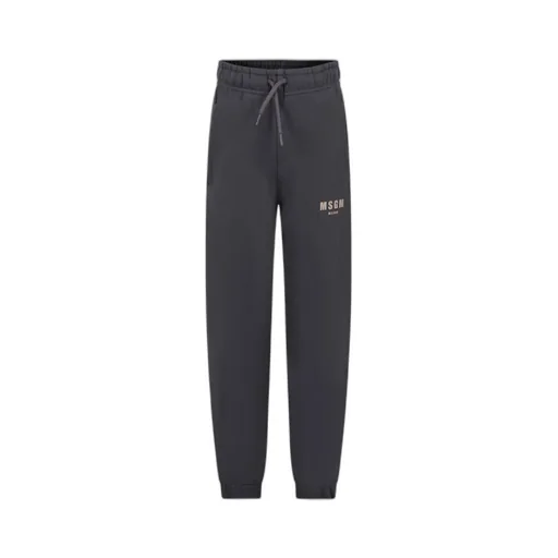 Rubberised Logo Cotton Trousers