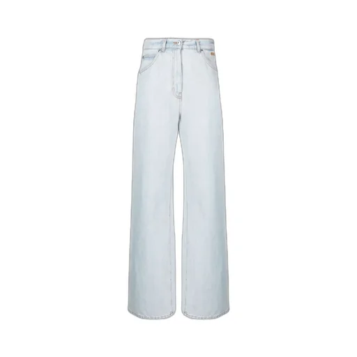 Logo Patch Wide-Leg Jeans