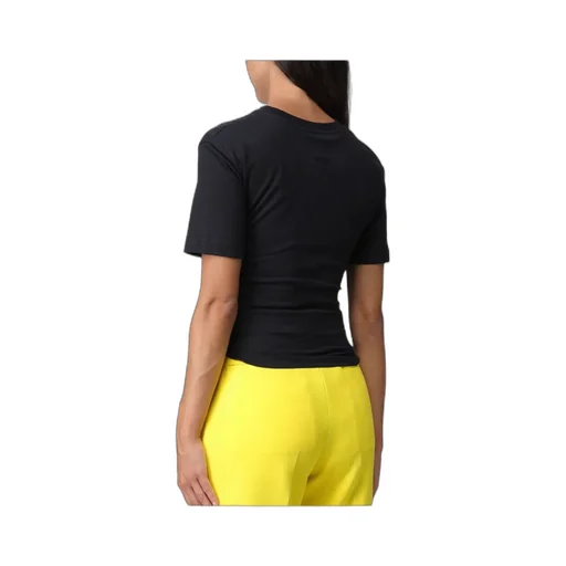 Pussy-Bow Fastening Cotton T-Shirt