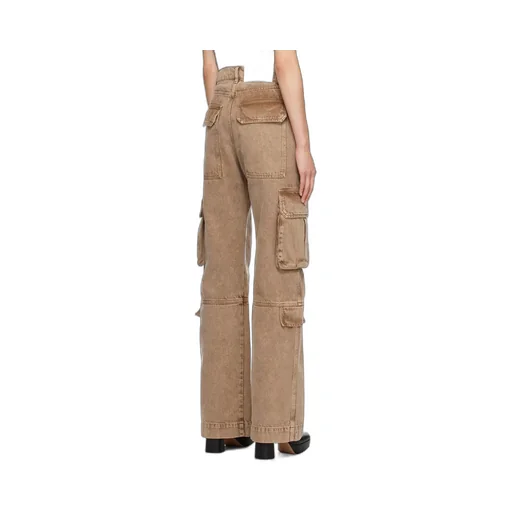 Cargo-Pocket Straight-Leg Jeans