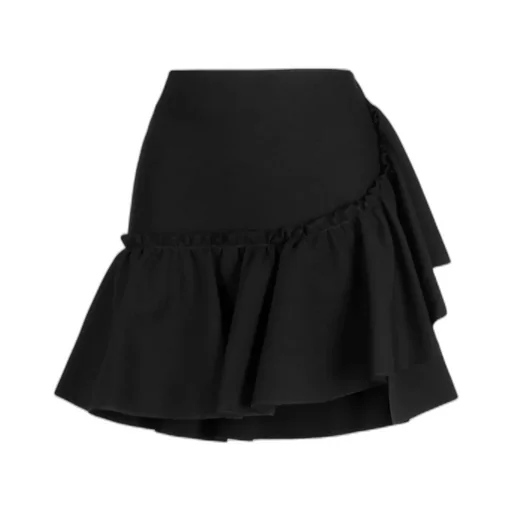 Ruffle-Detailing High-Waist Skirt