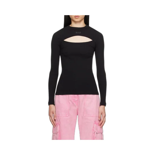 Logo-Embroidered Ribbed-Knit Top