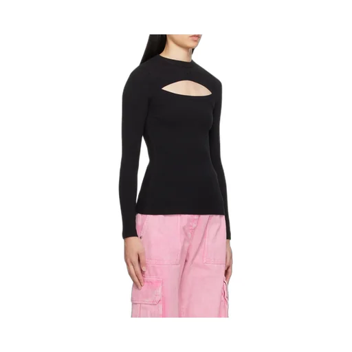 Logo-Embroidered Ribbed-Knit Top